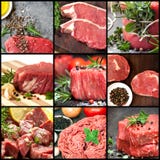 Collection of Raw Beef Images stock images Collection of Raw Beef Images stock images