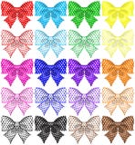 Collection of twenty polka dot bows