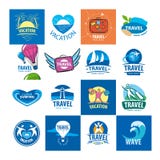 Collection of vector logos for travel and tourism Stock Photos Collection of vector logos for travel and tourism Stock Photos