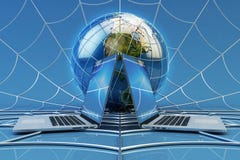 Collegamento di rete di computer globale, comunicazione online e concetto di tecnologia di Internet fotografia stock Collegamento di rete di computer globale, comunicazione online e concetto di tecnologia di Internet fotografia stock