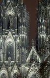 Cologne Cathedral In The Night Stock Image