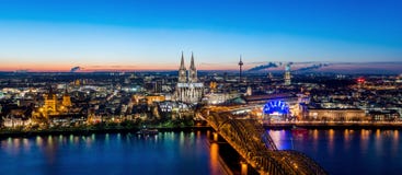 Cologne Skyline with Cathedral Dom stock image Cologne Skyline with Cathedral Dom stock image