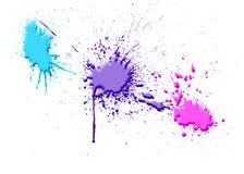 Color Ink Splash Stock Photo