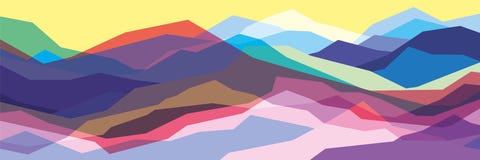 Color mountains, translucent waves, abstract glass shapes, modern background, vector design Illustration for you project vector illustration Color mountains, translucent waves, abstract glass shapes, modern background, vector design Illustration for you project vector illustration