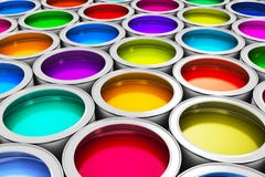 Color Paint Cans Stock Image Color Paint Cans Stock Image