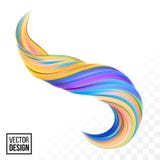 Color paint 3D wave twist vector yellow background vector illustration Color paint 3D wave twist vector yellow background vector illustration