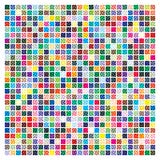 Color palette with halftone pattern. 729 different colors. vector illustration Color palette with halftone pattern. 729 different colors. vector illustration