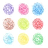 Color pencil round spots stock illustration Color pencil round spots stock illustration
