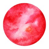 Color rojo del concepto de la raíz del símbolo del chakra, pintura de la acuarela ilustración del vector Color rojo del concepto de la raíz del símbolo del chakra, pintura de la acuarela ilustración del vector