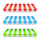 Color Roof Awnings royalty free illustration Color Roof Awnings royalty free illustration