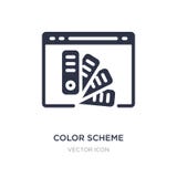 color scheme icon on white background. Simple element illustration from Web hosting concept stock illustration color scheme icon on white background. Simple element illustration from Web hosting concept stock illustration