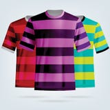 Color soccer T-shirts template. royalty free illustration Color soccer T-shirts template. royalty free illustration