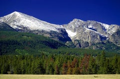 Colorado Rocky Mountains With Snow Stock Photography