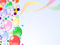 Colored Background With Balloons Royalty Free Stock Photos
