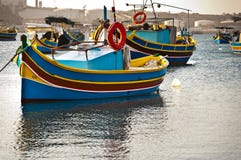 Colored Boats, Malta Stock Photos Colored Boats, Malta Stock Photos