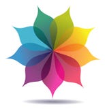 Colored Flower pattern vector illustration Colored Flower pattern vector illustration