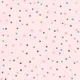 Colored repeating irregular polka dot. Seamless pattern with rounded spots drawn by hand.