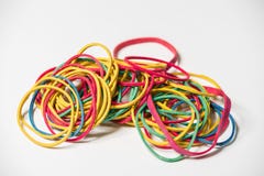 Colored rubber bands royalty free stock image Colored rubber bands royalty free stock image