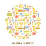 Colorful agriculture, farm and garden market pattern royalty free illustration Colorful agriculture, farm and garden market pattern royalty free illustration