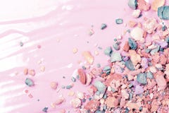 Colorful broken eye shadow texture background stock photography Colorful broken eye shadow texture background stock photography