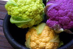 Colorful Cauliflower Stock Image