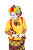 Colorful Clown With Ukulele Royalty Free Stock Photo Colorful Clown With Ukulele Royalty Free Stock Photo