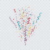 Colorful confetti burst. Festive template with confetti and streamers. Vector illustration vector illustration Colorful confetti burst. Festive template with confetti and streamers. Vector illustration vector illustration