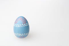 Colorful Easter Eggs Hand Painted Different Colors Royalty Free Stock Photo