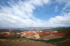 Colorful Farmland In Dongchuan Of China Royalty Free Stock Photo Colorful Farmland In Dongchuan Of China Royalty Free Stock Photo