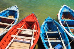 Colorful fishing boats Stock Photography Colorful fishing boats Stock Photography