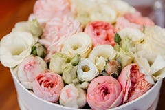 Colorful flower wedding center-piece decoration stock photos Colorful flower wedding center-piece decoration stock photos