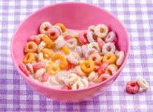 Colorful Funny Breakfast Cereals Stock Image Colorful Funny Breakfast Cereals Stock Image