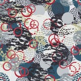 Colorful grunge abstract seamless pattern with different brush strokes and shapes. royalty free illustration Colorful grunge abstract seamless pattern with different brush strokes and shapes. royalty free illustration