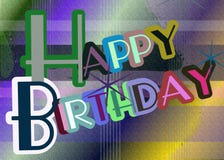 Colorful Happy Birthday Greeting Card Stock Images Colorful Happy Birthday Greeting Card Stock Images