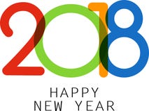 Happy 2018 new year sign. Colorful happy 2018 new year sign. Vector paper illustration vector illustration Happy 2018 new year sign. Colorful happy 2018 new year sign. Vector paper illustration vector illustration