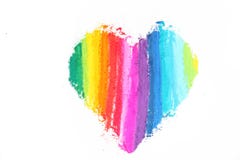 Colorful Heart Pastel Sticks Texture Royalty Free Stock Photos