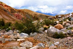 Colorful landscape of mountains in Altai royalty free stock images Colorful landscape of mountains in Altai royalty free stock images