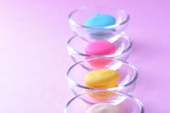 Colorful macarons or macaroons in Glass cup dessert sweet beautiful to eat stock photography Colorful macarons or macaroons in Glass cup dessert sweet beautiful to eat stock photography