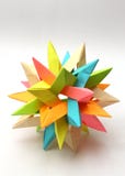 Colorful Modular Origami Star Stock Images