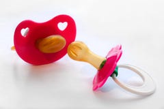 Colorful Pacifiers Stock Images