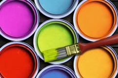 Colorful Paint Royalty Free Stock Photography Colorful Paint Royalty Free Stock Photography