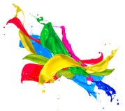 Colorful Paint Splashes Royalty Free Stock Image Colorful Paint Splashes Royalty Free Stock Image