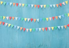 Colorful paper bunting