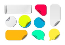 Colorful Paper Tags Collection Stock Images Colorful Paper Tags Collection Stock Images