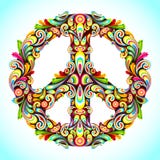 Colorful Peace royalty free illustration Colorful Peace royalty free illustration