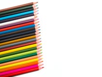 Colorful pencils on white background stock photography Colorful pencils on white background stock photography