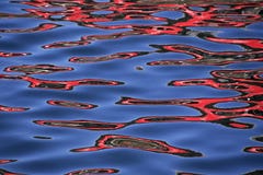 Colorful Reflections In The Water Royalty Free Stock Photography