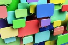 Colorful speech bubbles Royalty Free Stock Photo Colorful speech bubbles Royalty Free Stock Photo