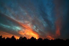 Colorful sunset sky stock image Colorful sunset sky stock image