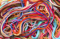 Colorful Thread Floss Stock Images